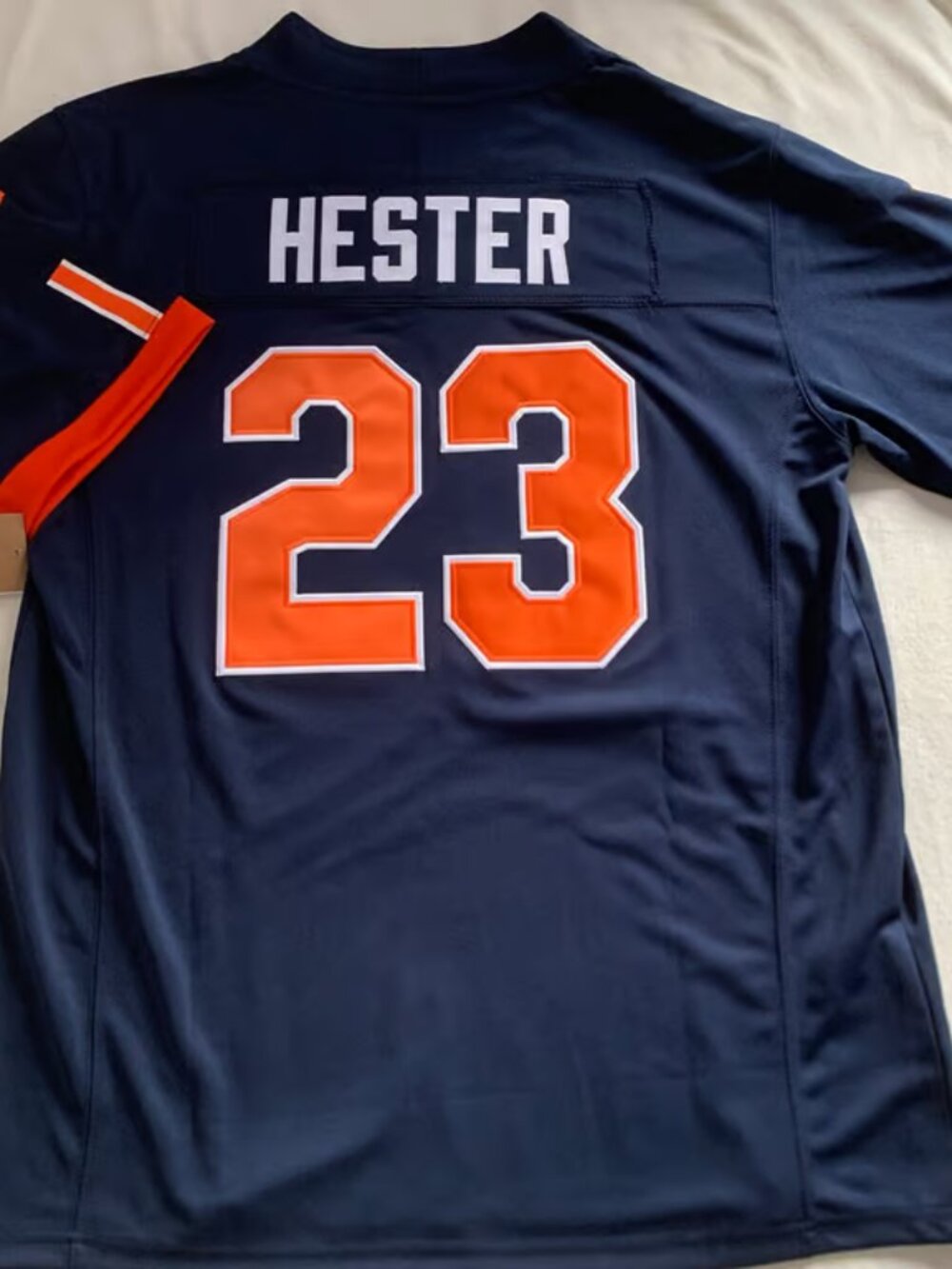 Devin Hester Stitched Navy Vapor Jersey